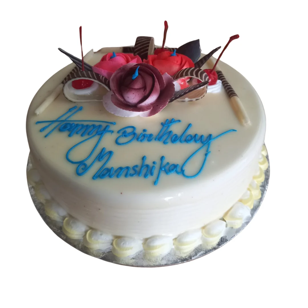 White chocolate truffle cake