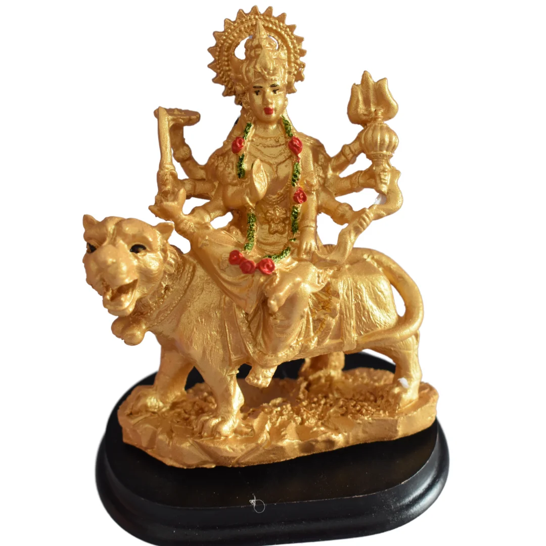 Golden Durga Mata statue